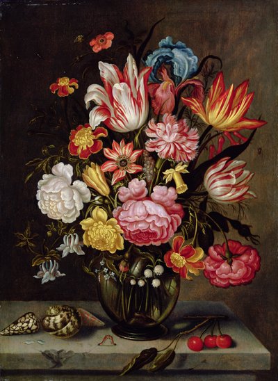 Still Life of Flowers in an Ovoid Vase by Abraham Bosschaert